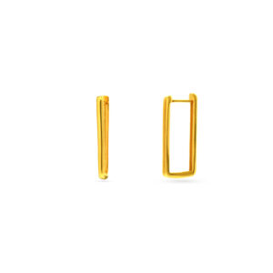 Geometric Gold Hoops