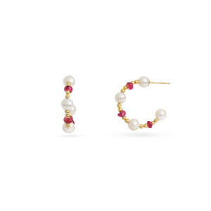 Crimson Pearl Earrings