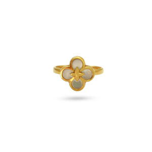 Clover Nacre Ring